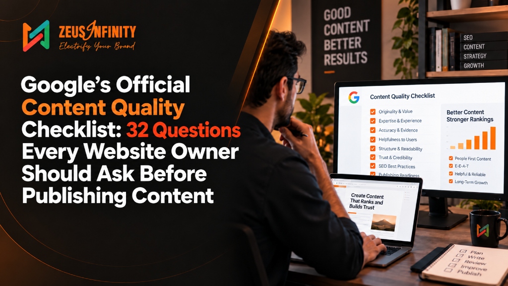 Google's Official Content Quality Checklist: 32 Questions Every Website Owner Should Ask Before Publishing Content